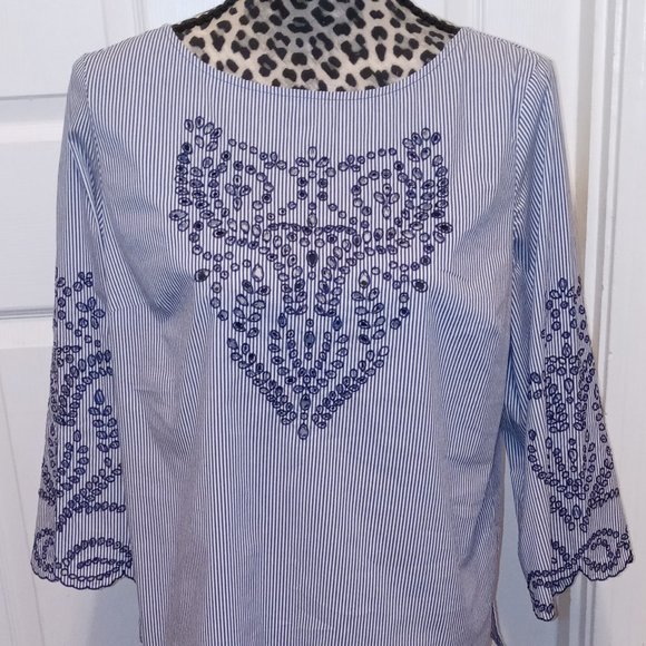 Liz clairbone blouse size small - Picture 2 of 11